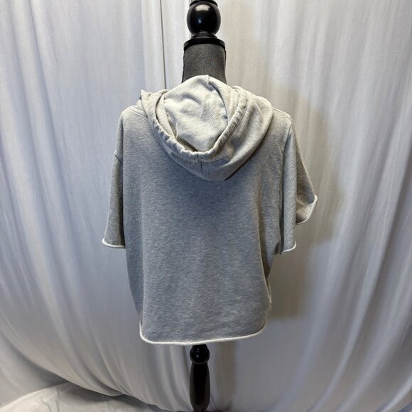 Colsie Womens Hoodie Size Large ALL AMERICAN GIRL Short Sleeve Sweatshirt Comfy - Picture 3 of 6